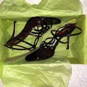 New Max Studio SALVADOR Black Strappy Sandals SEXY